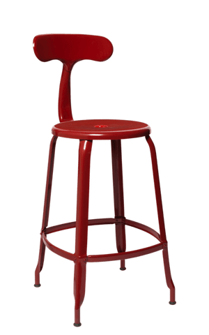 Chaises Nicolle metall höjd 75 cm