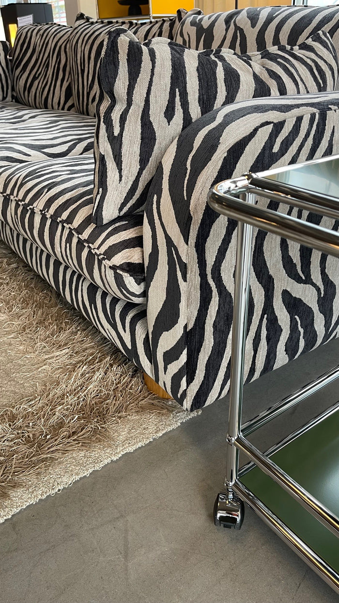 Dusty Deco 3-sits-soffa Miles i zebratyg