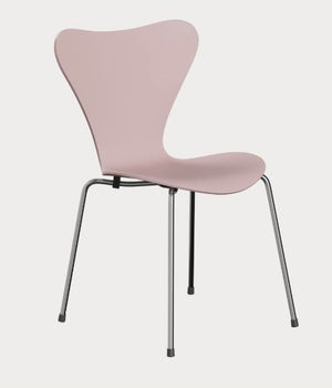 Fritz Hansen 3107, Sjuan, Pale Rose med kromben