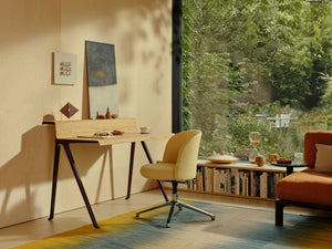 Courier skrivbord light oak