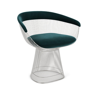 Platner Side Chair, polished nickel